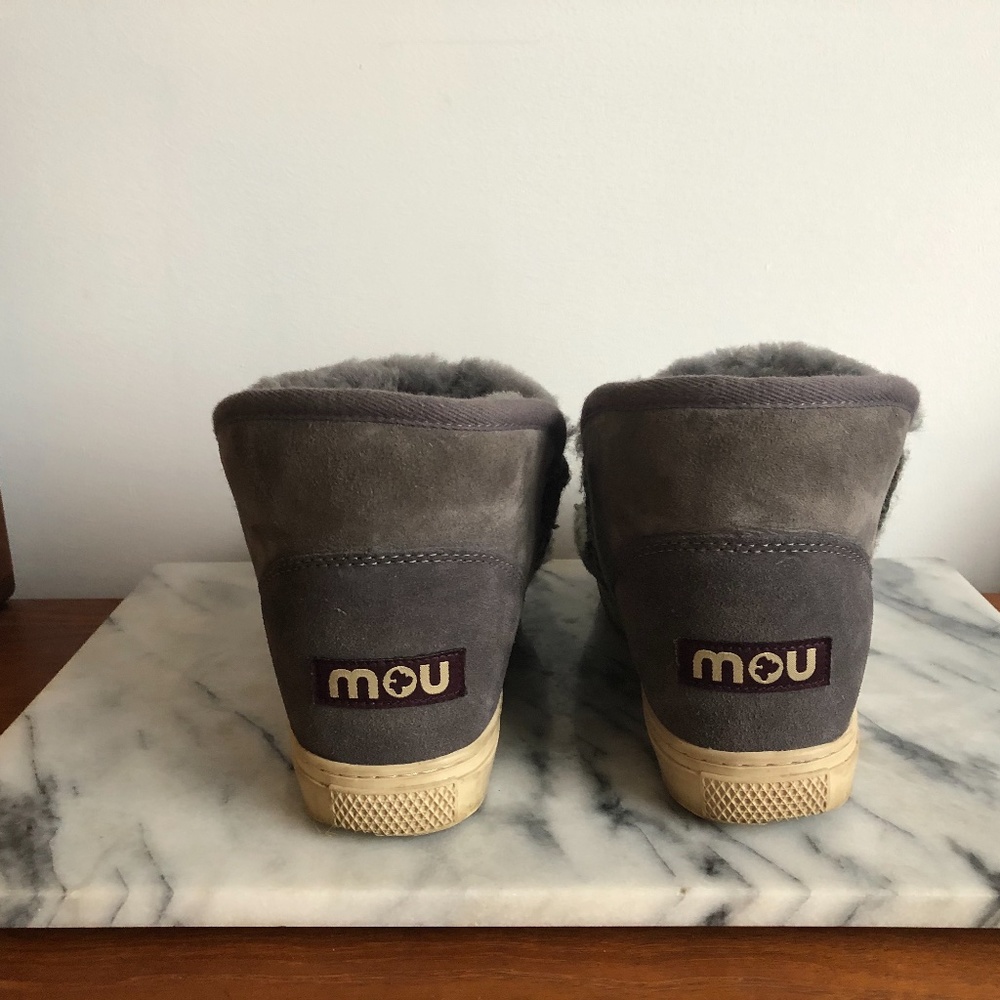 MOU Boots- grey sneaker boot